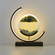 Sandalux Tischlampe – LED-Tischleuchte mit beweglichem Sandeffekt