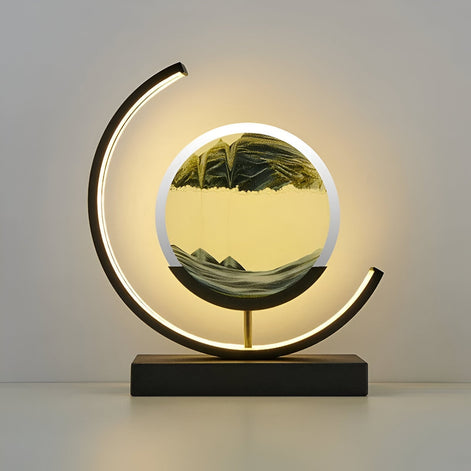 Sandalux Tischlampe – LED-Tischleuchte mit beweglichem Sandeffekt