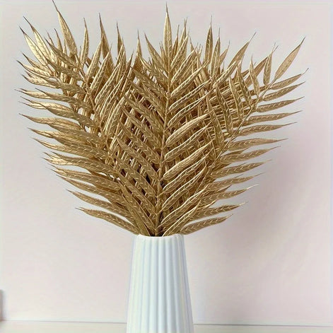Aurea Palmblätter – Künstliche Dekozweige aus Kunststoff (10 Stück)