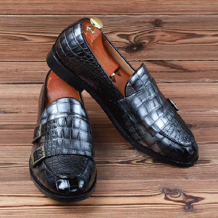 Calvero Herren Lackleder Loafer Schnürung