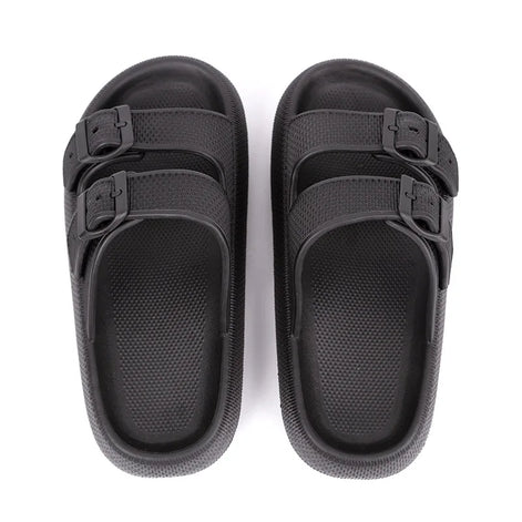 Velmora Unisex Slides mit Doppelriemen und verstellbaren Schnallen