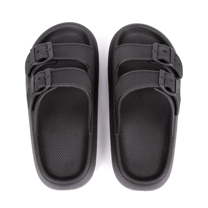 Velmora Unisex Slides mit Doppelriemen und verstellbaren Schnallen