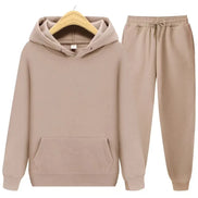 Damen Jogginganzug 2-teilig mit Kapuzenpullover und Streifendetails – Velmirae
