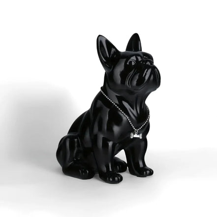 Miro Skulptur – Französische Bulldogge aus Kunstharz