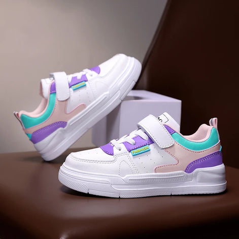 Tavero Kinder Sneaker Unisex mit Klettverschluss und PU-Obermaterial
