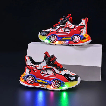 SparkWalk Kinder LED Sneakers mit Klettverschluss