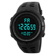 Draxon Herren Digitaluhr mit großem Display und Silikonarmband