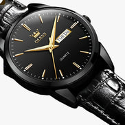 Ravello Herren Armbanduhr mit Lederarmband und Quarzwerk