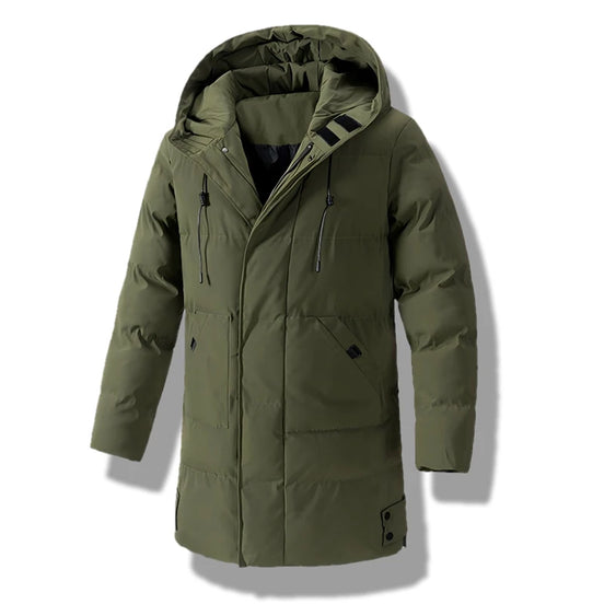 Herren Winter-Steppjacke mit Kapuze – Nordven