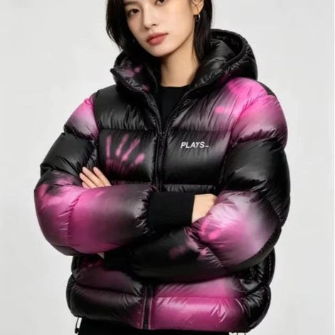 Damen Steppjacke mit Kapuze und Reißverschluss Lorvessa