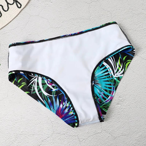 Velanique Damen Bikini Set mit Print und hoher Taille