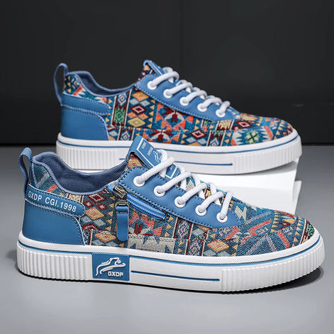 Tavero Herren Sneaker mit Schnürung und Mesh-Obermaterial