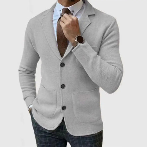 Bravento Herren-Blazer mit Revers und Einreiher