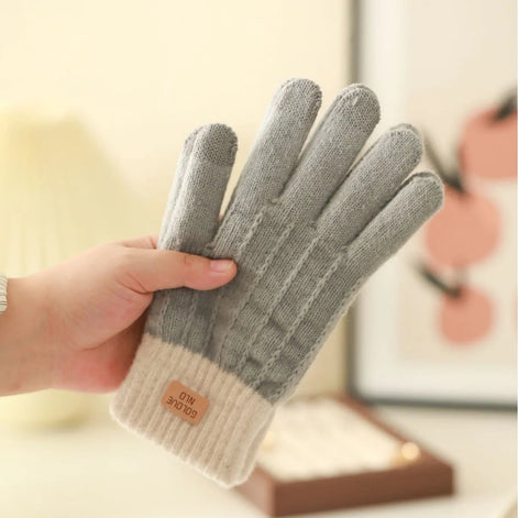 Unisex Strickhandschuhe mit Touchscreen-Funktion und weicher Oberfläche – Nuvessa