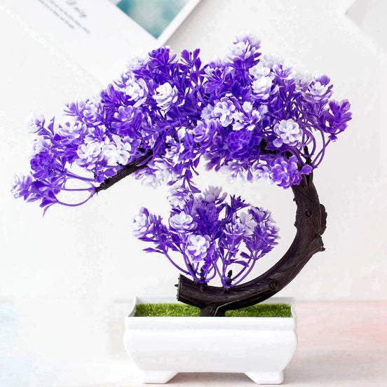 Serina Kunstbonsai – Dekoratives Baumornament in Mondsichelform