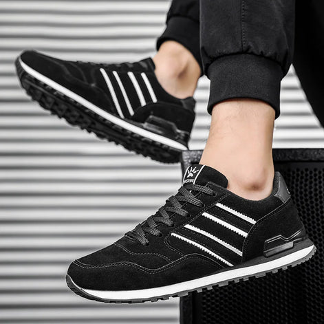 Zenviro Herren Sneaker mit Schnürung und profilierter Sohle