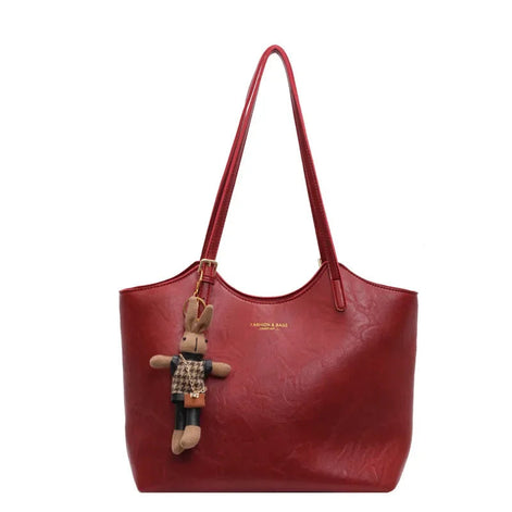 Azaloria Damen Shopper mit großem Innenfach und Doppelgriffen