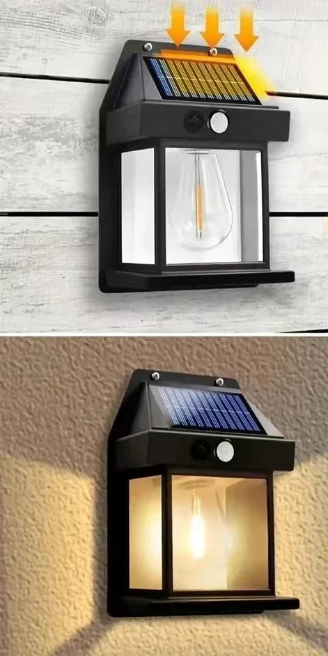 Solvire LED Solar Wandleuchte mit Bewegungssensor und Dämmerungssensor