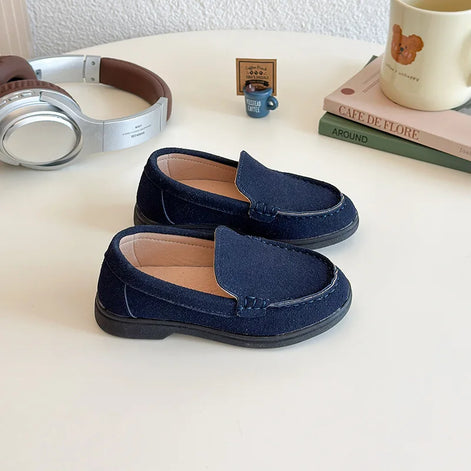 Luvano Kinder Loafer Unisex mit rutschfester Gummisohle