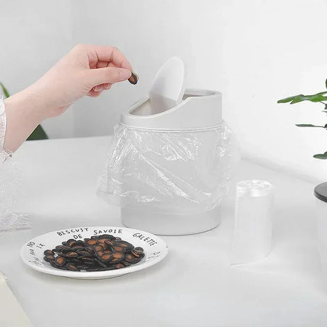 Selviro Mini Tisch-Mülleimer mit Klappdeckel