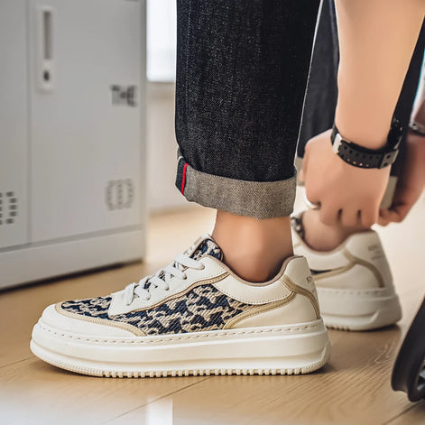 Aerovent Herren Sneaker mit Mesh-Obermaterial und dicker Sohle