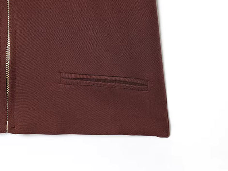 Virella Damen Cropped Jacke mit Reißverschluss