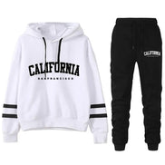 Damen Jogginganzug mit Hoodie und Streifen – Virelina