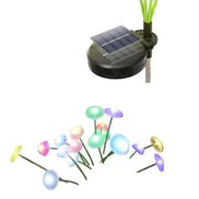 Solar Gartenleuchten mit 6 LED-Lichtköpfen, 2er-Set – Florvessa