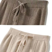 Veloria Wollhose – Hoch taillierte Strickhose