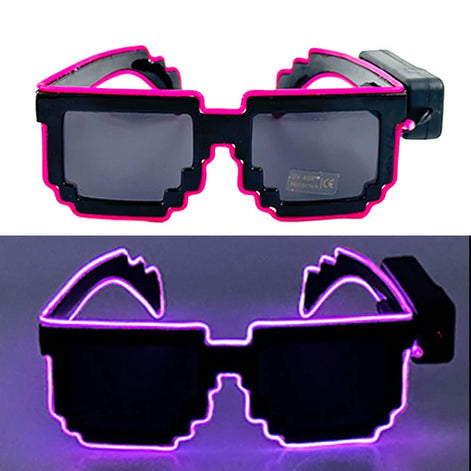 LED Leuchtbrille mit EL-Beleuchtung für Partys und Festivals – Lumivox