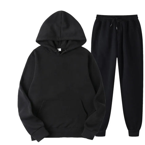 Damen Jogginganzug 2-teilig mit Kapuzenpullover und Streifendetails – Velmirae