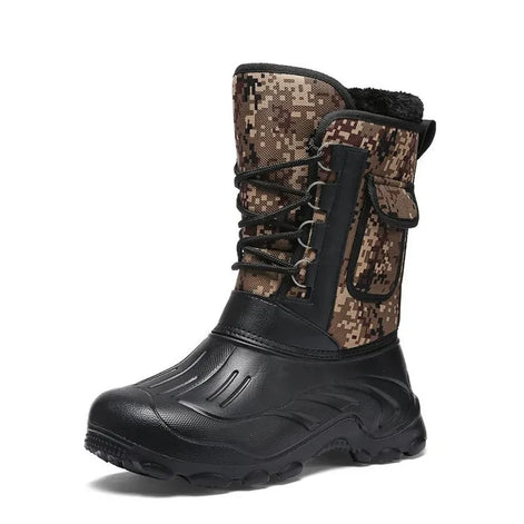 Herren Winterstiefel mit Plüschfutter und kräftiger Sohle Varexon