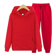 Damen Jogginganzug 2-teilig mit Kapuzenpullover und Streifendetails – Velmirae