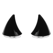 Morvex Helm-Dekoration Hörner 2er-Set mit Saugnäpfen