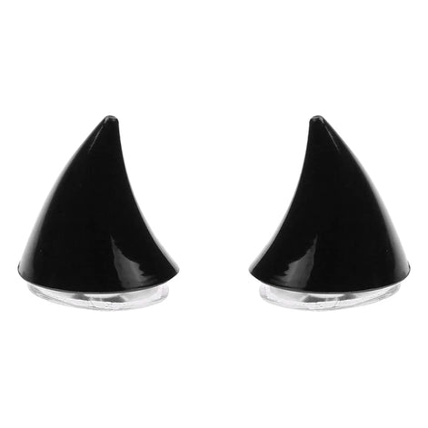 Morvex Helm-Dekoration Hörner 2er-Set mit Saugnäpfen