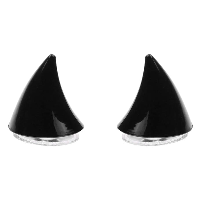 Morvex Helm-Dekoration Hörner 2er-Set mit Saugnäpfen
