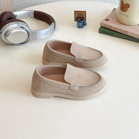Luvano Kinder Loafer Unisex mit rutschfester Gummisohle