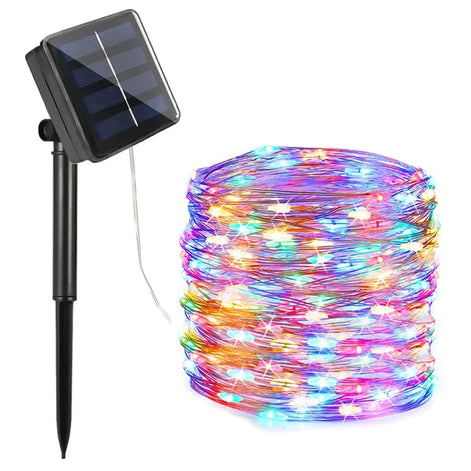 Solar-LED-Lichterkette mit integriertem Akku