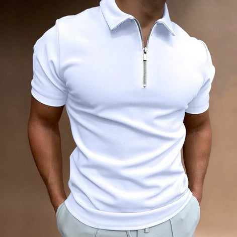 Karvion Herren Poloshirt mit Half-Zip