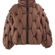 Damen Winterjacke mit Reißverschluss und Taschen Elvarena