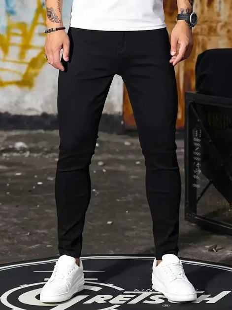 Rovento Herren Jeans Straight Fit