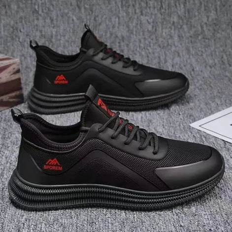 Aeronix Herren Sneaker mit atmungsaktivem Textilobermaterial und Schnürverschluss