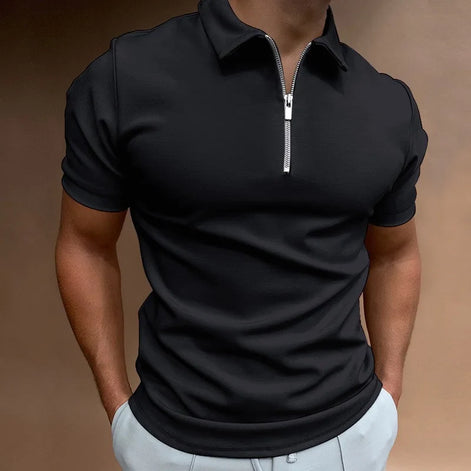 Karvion Herren Poloshirt mit Half-Zip