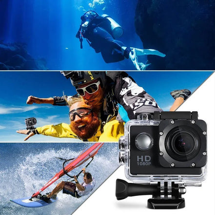 AquaView 720 Action Camera – Sportkamera mit 2.0" Bildschirm und Unterwassergehäuse