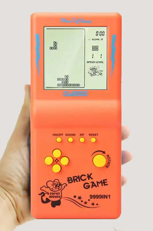 Retro Handheld Spielkonsole mit Puzzle-Spielen