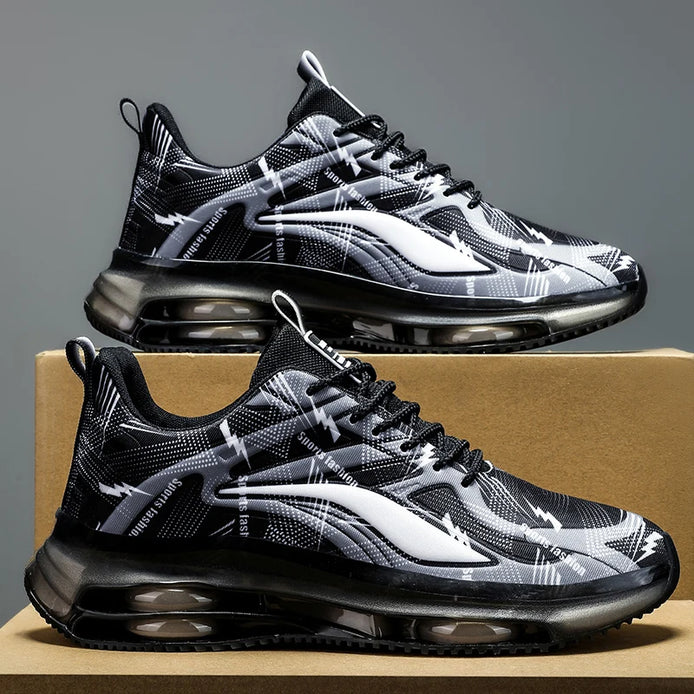 Bravion Herren Sport Sneakers mit Schnürung und Mesh