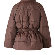 Damen Winterjacke mit Taillengürtel und Taschen Velmaria
