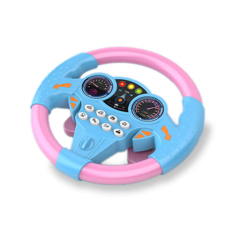 Racello Kinder Lenkrad Spielzeug mit Saugnapfbefestigung und Tachometer