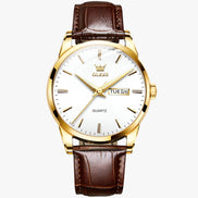 Ravello Herren Armbanduhr mit Lederarmband und Quarzwerk