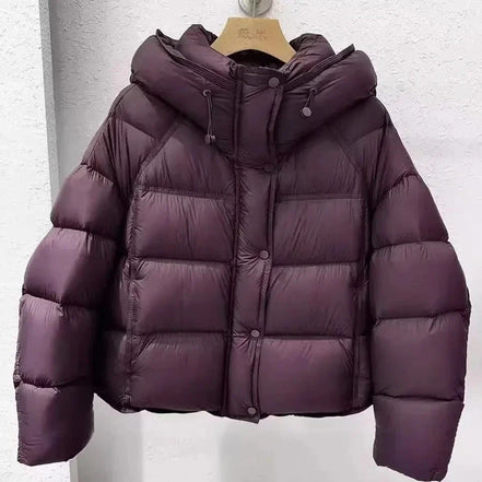 Larine Kurzjacke für Damen – Gefütterte Kapuzenjacke für Herbst und Winter
